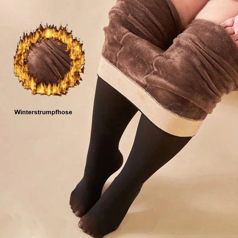 Winter Cellulite Ein-Naht Formende Fleece-Legging