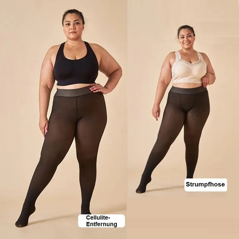 Winter Cellulite Ein-Naht Formende Fleece-Legging