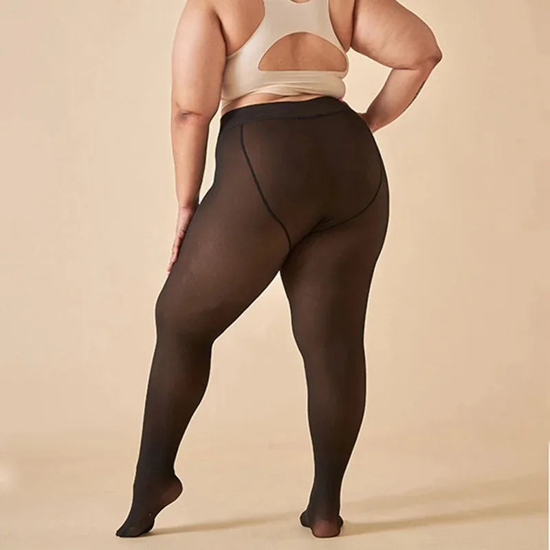Winter Cellulite Ein-Naht Formende Fleece-Legging