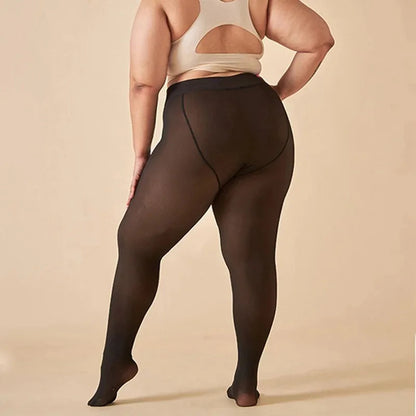 Winter Cellulite Ein-Naht Formende Fleece-Legging