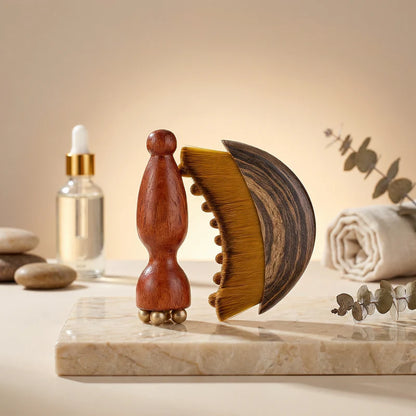 Mensea™ Lymphatische Gesichtsbürste & Augenmassage-Stick Set